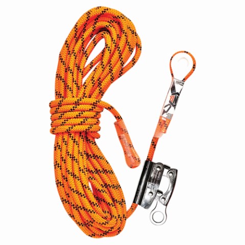 LINQ ROPE KERNMANTLE THIMBLE EYE C/W ROPE GRAB 25M 